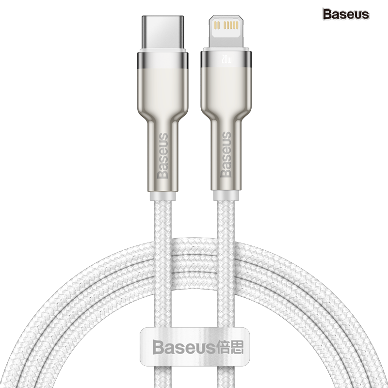 Cáp sạc nhanh C to Lightning 20W Baseus Cafule Metal cho iPhone (1M)