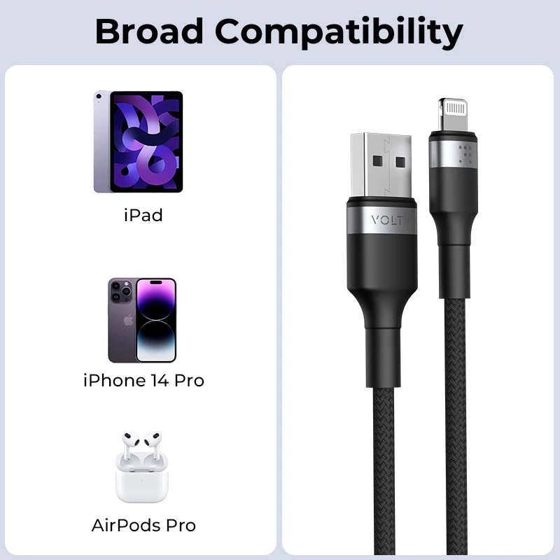 Cáp Sạc Nhanh Voltme Powerlink iRex USB to Lightning
